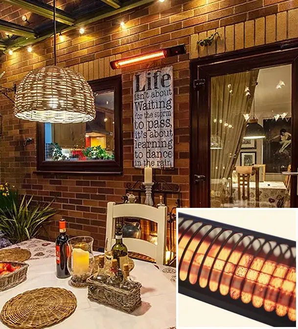 015 Series Slimline Heater, electric infrared heater, photo 3